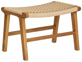 Fotoliu cu taburet în culoare naturală țesut Derby – House Nordic