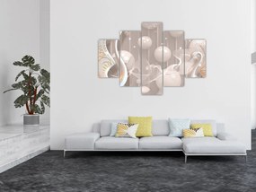 Tablou - Lebede fermecate (150x105 cm)