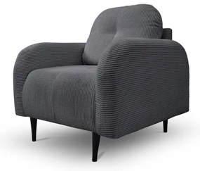 Fotoliu tapițat CLOUDY, gri