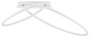 Lustra LED aplicata design modern minimalist KIKLOS alb