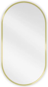 Mexen Loft oglindă baie ovală 75 x 40 cm, ramă aurie - 9851-075-040-000-50