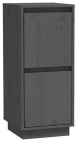 813384 vidaXL Servantă, gri, 31,5x34x75 cm, lemn masiv de pin