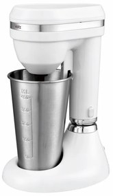 Mixer pentru frappe Oliver Voltz OV51163E, 100W, Bol otel inoxidabil 450 ml, 2 viteze, Agitator otel, Alb