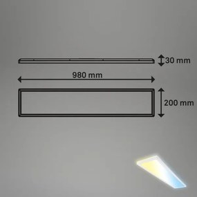Briloner 7533-016 -LED panou aplicat compatibil cu dimmer TAVA LED/36W/230V 2700-6500K 98x20 cm+telecomandă