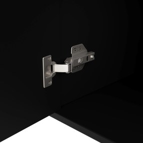 Comodă elegantă cu design unic cu valuri, Negru | Aosom Romania