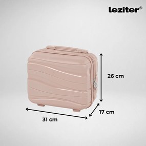 TraveLux Voyager valiză mică de mână cu capac dur 26x31x14 cm aur roz