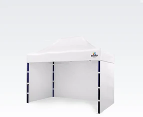 Cort pliabil 2x3m - cu 3 pereți - Alb