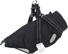 vidaXL Haina pentru Câini Negru L24 Fleece și poliester