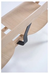 Bancă din lemn de stejar Gazzda Ava, natural