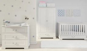 Dulap elegant Ines alb H180 cm