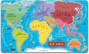 Puzzle harta lumii Welt 92 piese