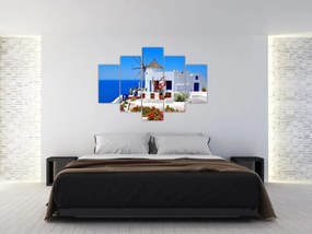 Tablou - Casă mică în Grecia (150x105 cm)
