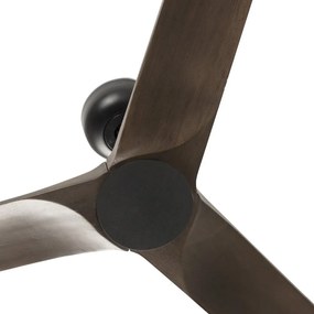 Ventilator de tavan cu telecomanda HEYWOOD M negru/stejar inchis