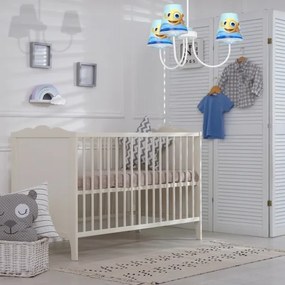 Lustră pe tijă pentru copii FISH 3xE14/40W/230V