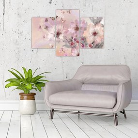 Tablou - Colaj de artă cu fluturi (90x60 cm)