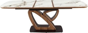 Masa extensibila deosebita design LUX Marble 180-230x100cm