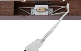 Plafonieră modernă din lemn de nuc cu LED integrat, reglabilă în 3 trepte 2700-4000K cu comutator DIP - Keane