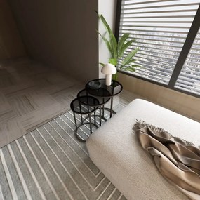 Set masuta de cafea sticla,Seria 440,Homs, 3 buc,0027