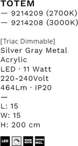 Pendul LED design decorativ 2700K TOTEM