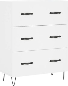 vidaXL Servantă, alb, 69,5x34x90 cm, lemn compozit