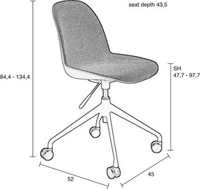 Scaun de birou Albert Kuip – Zuiver