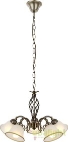 Candelabru clasic cu 5 brate, finisaj brass antique, Odin 60208-5 GL