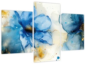 Tablou - Floral, pictură cu cerneală (90x60 cm)