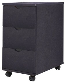 vidaXL Dulap cu sertare, 33 x 45 x 60 cm, negru