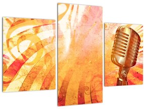 Tablou - Microfon retro (90x60 cm)