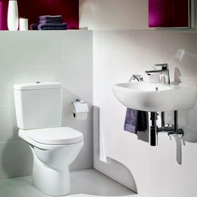 Vas wc stativ monobloc, direct flush, rotund, alb, O.Novo, Villeroy  Boch