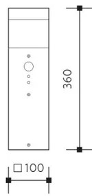 Lampă de exterior cu senzor GARD 1xE14/60W/230V IP44