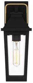 Quoizel QZ-BUCKLEY-S-MBK - Aplica de exterior pentru perete Buckley S 1xE27/40W/230V IP44