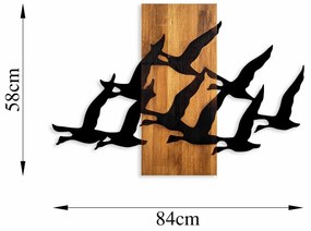 Accesoriu decorativ de perete din lemn Migrant birds - 375