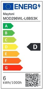 Aplica de perete LED design minimalist Flat, fumuriu