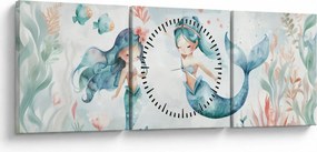 Tablou - Sirene (cu ceas) (90x30 cm)