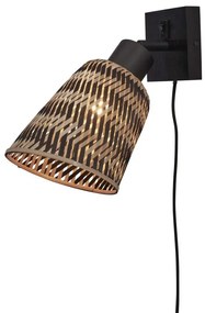 Aplica de perete eco din bambus Java bl/15x17, bl./nat