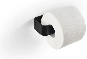 Suport pentru hârtie igienică negru de montat pe perete din metal Ume – Zone