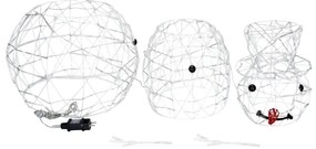 Aigostar-LED Decorațiune de Crăciun de exterior Om de zăpadă LED/3,6W/31/230V 6500K 90cm IP44