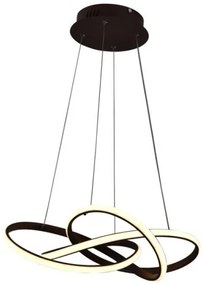 Lustră LED dimabilă pe cablu LED/65W/230V 3000-6500K maro + telecomandă