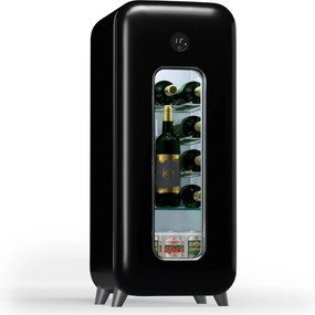 Klarstein Shirley 15 Uno. frigider pentru vinuri, 15 sticle, 5 - 20 °C, control tactil, retro