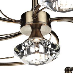 Där Lighting LUT0675 - Lustră de tavan aplicată LUTHER 6xG9/40W/230V, alamă