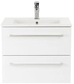 Dulap inferior Vario Clam 60 cu lavoar alb-alb