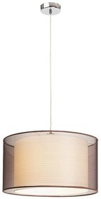 Lustra, Pendul design modern, finisaj crom/ maro, diametru 44,5cm, Anastasia 2632 RX