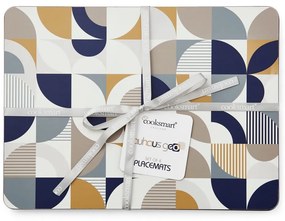 Suport pentru farfurii 4 buc. din plută/din hârtie 21.5x29 cm Bauhaus – Cooksmart ®