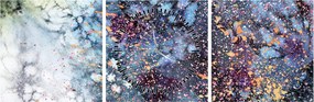 Tablou - Abstract (cu ceas) (90x30 cm)
