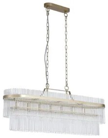 Searchlight 11400-8GO - Candelabru suspendat LARA pe lanț, 8xE27/60W/230V