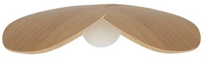 Abajur în culoare naturală din lemn masiv de stejar ø 28 cm Forget Me Not – UMAGE
