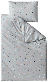 Lenjerie de pat din crepon pentru patut Renforce PINTURA gri Dimensiune lenjerie de pat: 45 x 65 cm | 90 x 140 cm