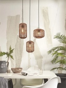 Lustra/Pendul eco din ratan Tanami tube L, nat