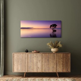 Tablou cu nivelul apei la răsăsrit de soare (120x50 cm)